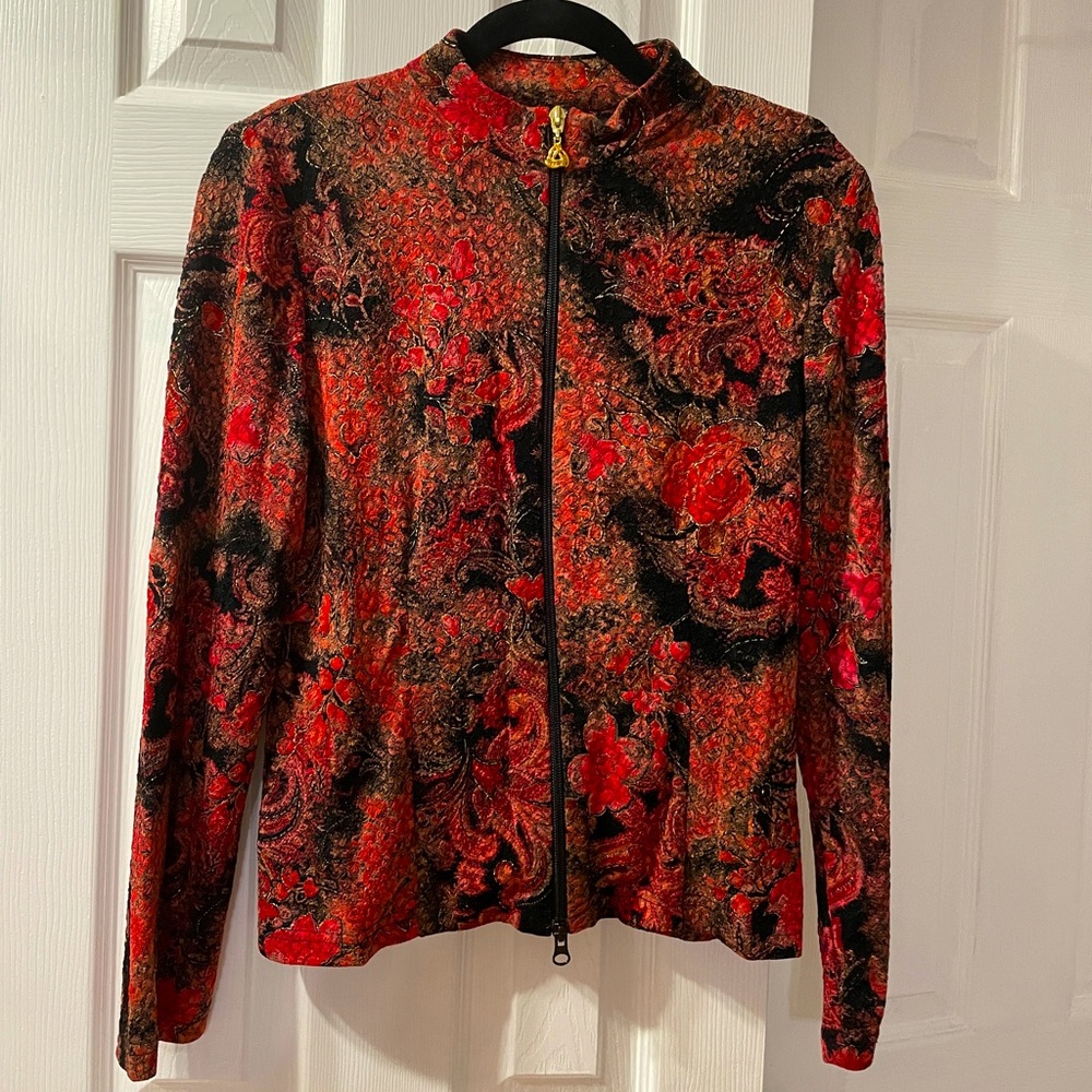 EUC Joseph Ribkoff Zip up Jacket Size 12